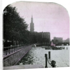 City Hall and the Alster, Hamburg, Germany by Anonymous