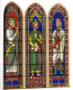 Stained glass of Moses, King David and Isaiah, Bourges Cathedral by Lemercier