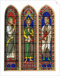 Stained glass of Moses, King David and Isaiah, Bourges Cathedral by Lemercier