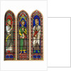 Stained glass of Moses, King David and Isaiah, Bourges Cathedral by Lemercier