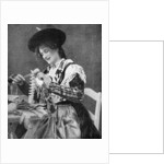 A woman creatively peeling a potato by Georg Haeckel