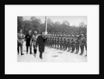 Friedrich Ebert (1871-1925) inspecting the troops, Germany by Anonymous