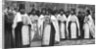 Monks of the Greek church carrying volumes of the Liturgy, Greece by Anonymous
