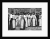Monks of the Greek church carrying volumes of the Liturgy, Greece by Anonymous