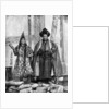 Lamist priests of Sikkim wearing robes, Talung monastery, India by John Claude White