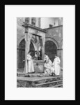 A group of monks at the monastery of Monte Oliveto Maggiore, Italy by Anonymous