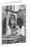 A group of monks at the monastery of Monte Oliveto Maggiore, Italy by Anonymous