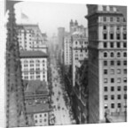 From the Empire building past Trinity Church up Broadway by Underwood & Underwood