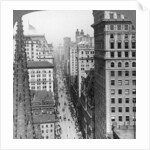 From the Empire building past Trinity Church up Broadway by Underwood & Underwood