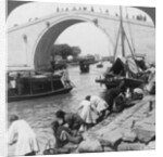 Woo Men Bridge and Grand Imperial Canal, Soo-chow (Suzhou), China by Underwood & Underwood