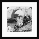 Woo Men Bridge and Grand Imperial Canal, Soo-chow (Suzhou), China by Underwood & Underwood