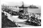 The bandstand and pier, Eastbourne, East Sussex by E Dennis
