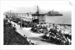 The bandstand and pier, Eastbourne, East Sussex by E Dennis