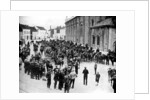 Belgian guns, made by Krupp, preparing for battle near Ghent, Belgium, First World War by Anonymous