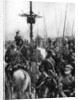 British troops passing through a Galician village, Spain, First World War by Anonymous