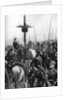 British troops passing through a Galician village, Spain, First World War by Anonymous
