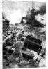 British sailors throwing overboard luxuries, North Sea, First World War by Anonymous