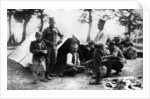 Serbian soldiers camping, First World War by Anonymous
