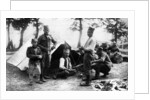 Serbian soldiers camping, First World War by Anonymous