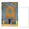Wall panel in the mosque of Sheikh Lutfullah, Isfahan, Iran by Harold E Hare