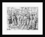 People at the entrance to a city by Anonymous