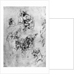 Studies for a 'Madonna Del Gatto' by Leonardo Da Vinci