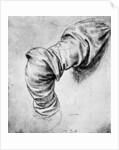 Study for the sleeve of the right arm of St Peter by Leonardo Da Vinci