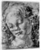The head of an angel by Andrea del Verrocchio