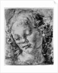 The head of an angel by Andrea del Verrocchio