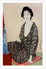 A Japanese woman wearing summer clothes by Hashiguchi Goyo