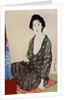 A Japanese woman wearing summer clothes by Hashiguchi Goyo