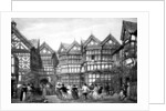 16th Century timberwork at Little Moreton by Joseph Nash