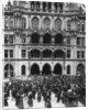 An outdoor concert at the Town Hall, Munich, Germany by Wurthle & Sons