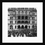 An outdoor concert at the Town Hall, Munich, Germany by Wurthle & Sons