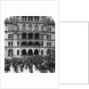 An outdoor concert at the Town Hall, Munich, Germany by Wurthle & Sons