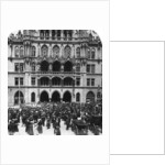 An outdoor concert at the Town Hall, Munich, Germany by Wurthle & Sons