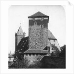 The Quintagonal tower (Funfeckiger Thurm), Kaiserstallung, Nuremberg, Germany by Wurthle & Sons