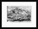 'Sixth Great Conflagration in San Francisco', Californa by J de Vere