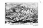 'Sixth Great Conflagration in San Francisco', Californa by J de Vere