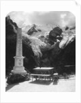 A monument in Stilfserjoch Strasse, Weisse Knott, Tyrol by Wurthle & Sons