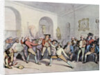 Mr H Angelo's Fencing Academy by Thomas Rowlandson