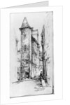 Old House at Angers by M Adams-Acton
