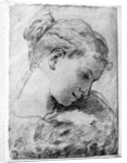 Study of a girl's head by Gaetano Gandolfi