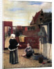 A Woman and her Maid in a Courtyard by Pieter de Hooch