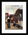 A Woman and her Maid in a Courtyard by Pieter de Hooch