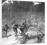 First line Gurkhas storming and capturing a German trench, World War I by Crown
