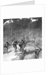 First line Gurkhas storming and capturing a German trench, World War I by Crown
