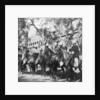 Punjabi horsemen outside the railway station at Delhi, India by H Hands & Son