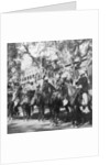 Punjabi horsemen outside the railway station at Delhi, India by H Hands & Son