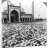 Praying at Jumma Musjid, Delhi, India by Underwood & Underwood
